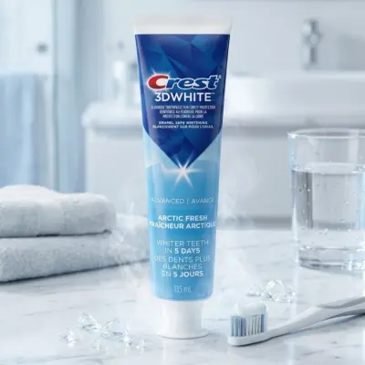 Dentifrice Crest, 3D, white des dents blanches en 5 jours