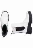 Bottines Femme Rieker Revolution Blanches en Cuir – Semelle Crantée