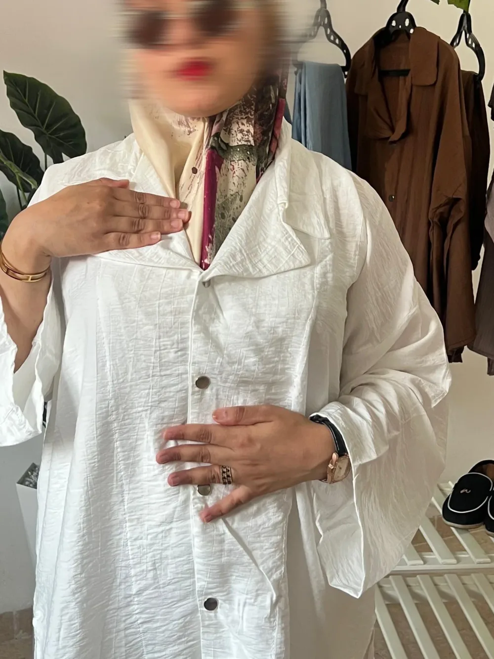 Ensemble SABAYA qualité supérieure en BLANC