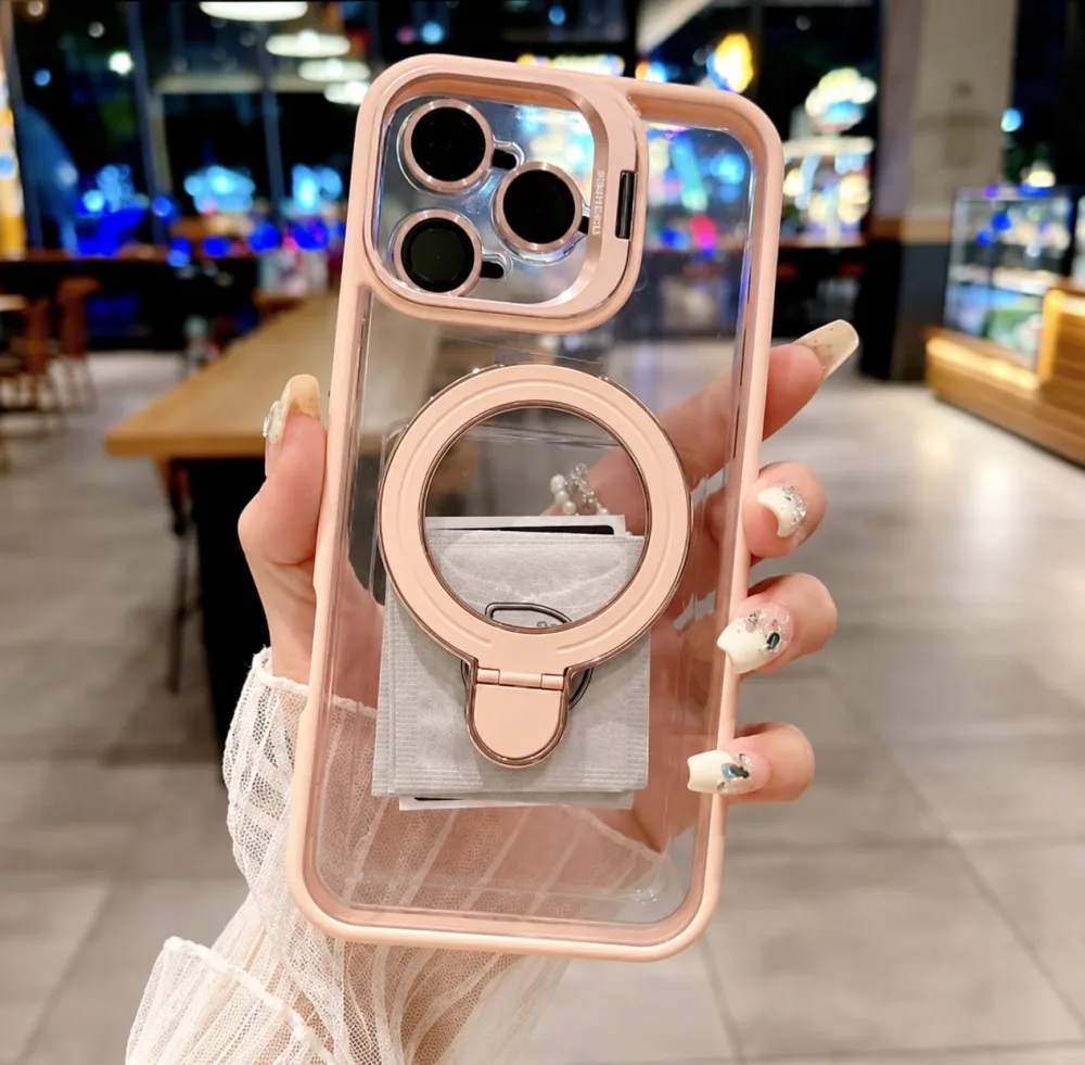 Anti choc iphone double support + حماية لعدسات الكاميرات