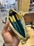 Trousse de Maquillage Pailletée Dorée