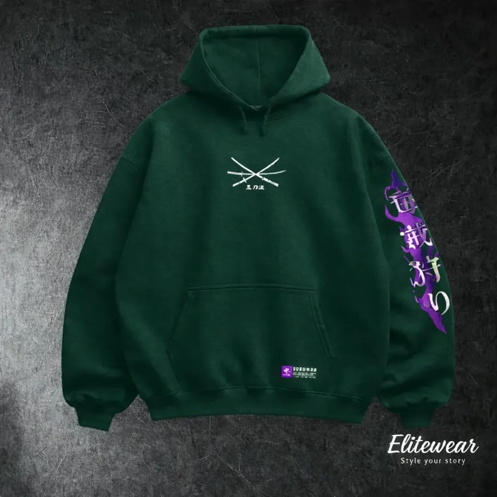 HOODIE OVERSIZE ZORO KING OF HELL