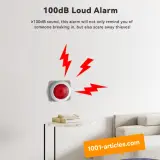 Sirène de sécurité intelligente Meian - Sonore et lumineuse Tuya Smart Zigbee.