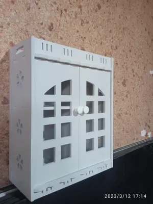 Decorative Double-Door Wall Cabinet CNC File