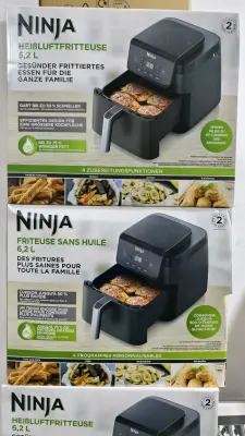Air fryer Ninja Original 6.2 L/7.6L/10.4 مقلاة هوائية نينجا الاصلية 6.2 لتر / 7.6لتر /10.4لتر