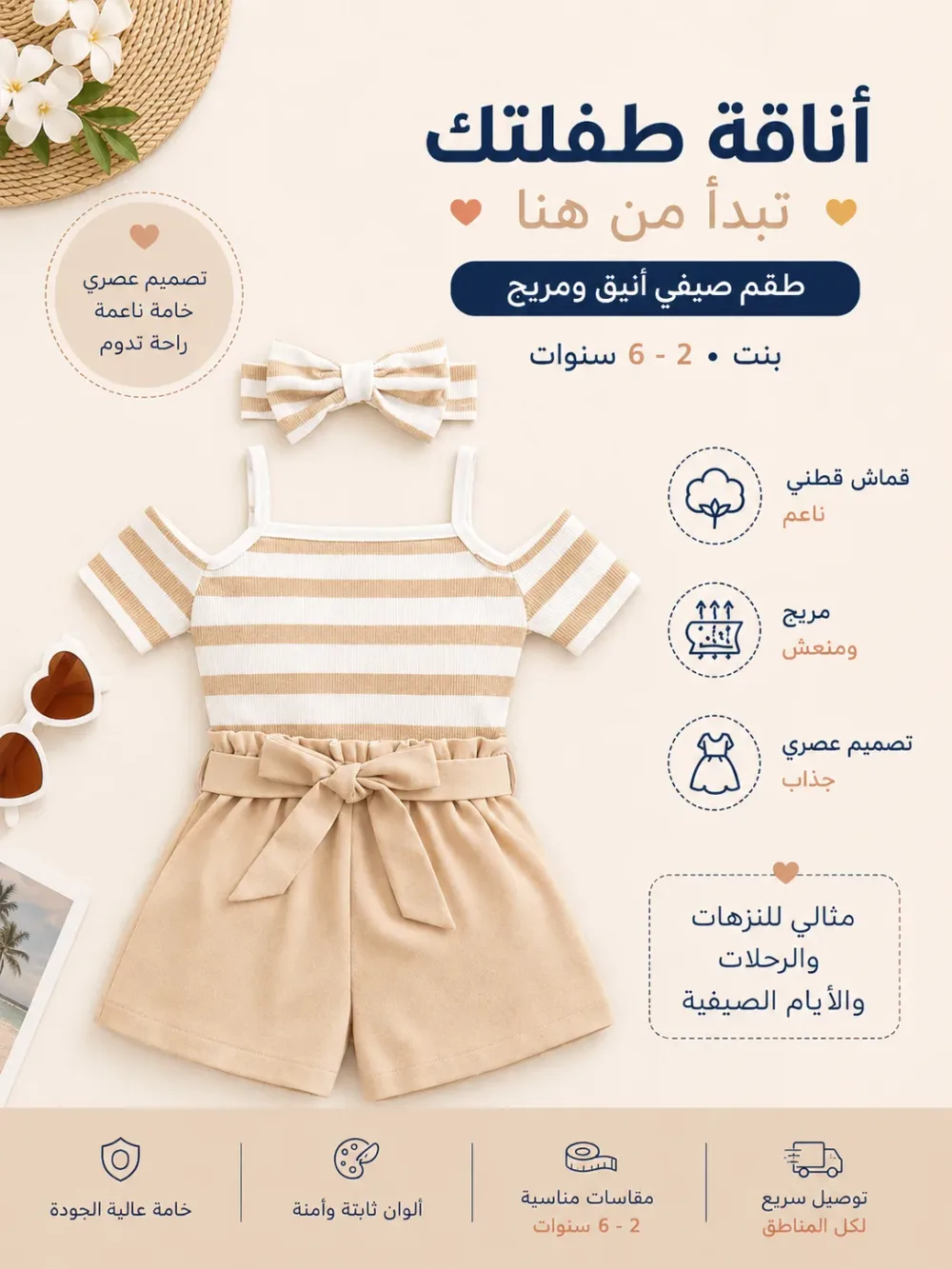 فستان بنات صيفي