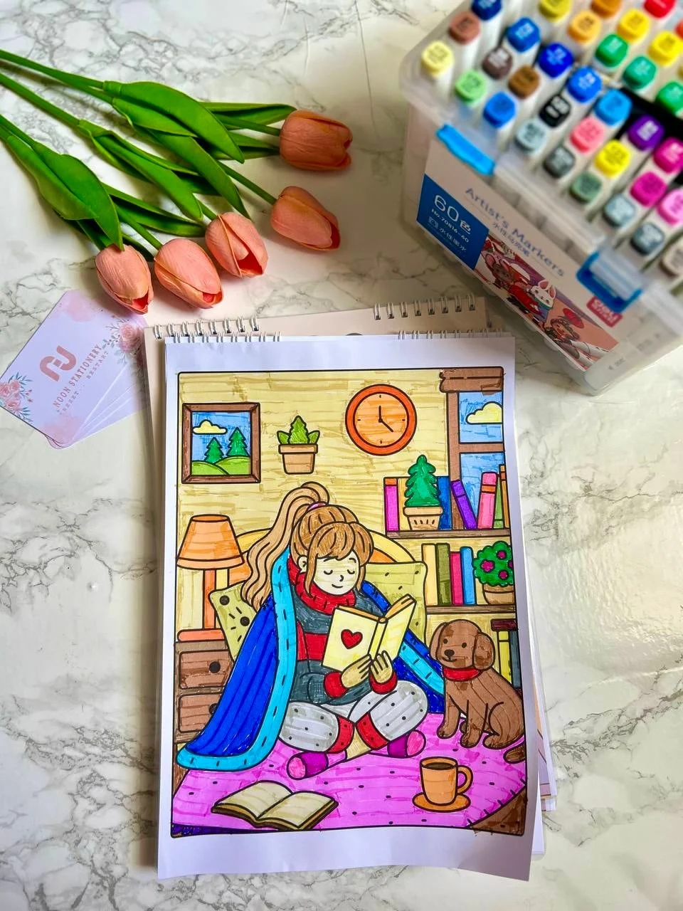 Cute Adult Coloring Book