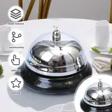 Mini Sonnette d'Appel en Métal Antirouille pour Bureau – جرس نداء معدني صغير مقاوم للصدأ للمكتب