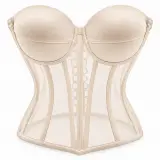 Bustier Corset Transparent à Baleines