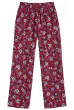 Pantalon Fluide à Motifs Floraux Rouge - Lefties (Groupe Zara)
