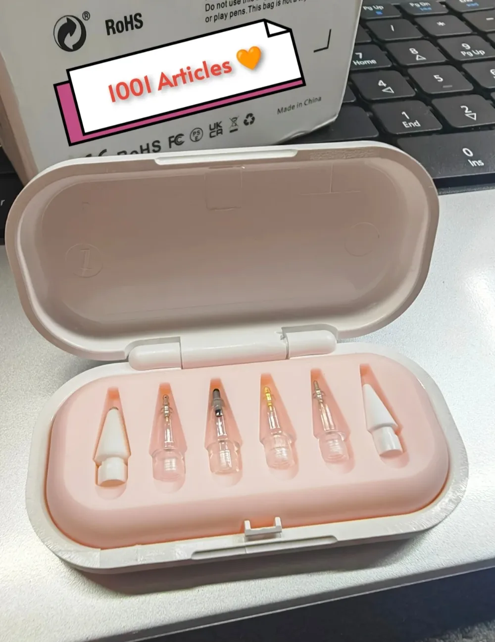 Boîte à embouts pour Apple Pencil