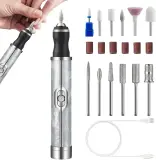 Ponceuse à Ongles Électrique Sans Fil Rechargeable Pour Manucure et Pédicure 4 Vitesses, 12 Embouts - مبرد ومقلم الأظافر الكهربائي اللاسلكي القابل للشحن