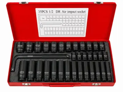 CAISSE DOUILLE 1/2 A NOIR 35 PCS
