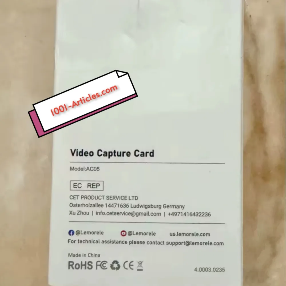 Carte d'acquisition vidéo HDMI vers USB / USB Type C à 1080p