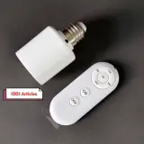 Douille de Lampe E27, 60W avec télécommande, sans fil, minuterie intelligente.