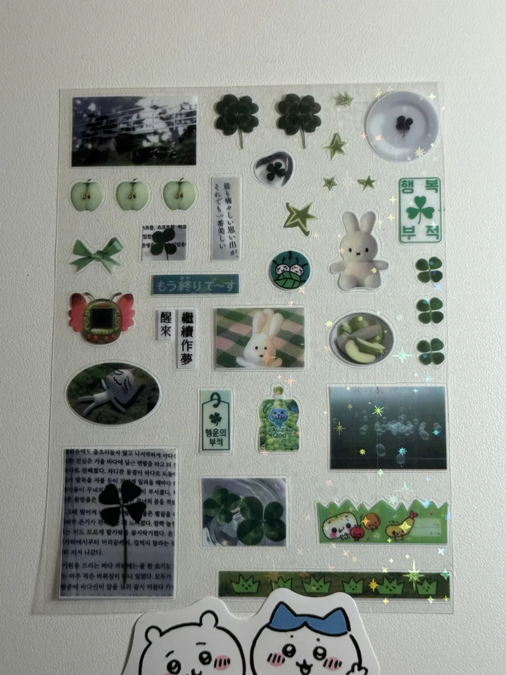 Water proof stickers sheet
