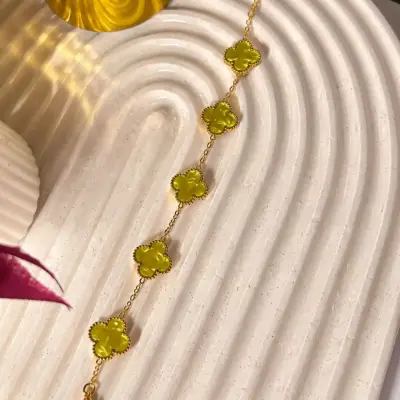 سوار Van Cleef & Arpels 🍀🪙(ورقة الحظ)