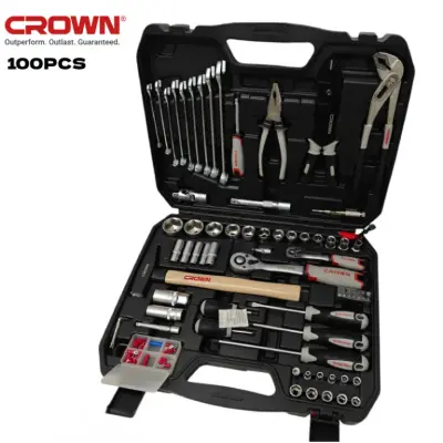CAISSE A OUTILS COMPLET CROWN 100PCS  CPHTS-XC100BA