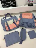 Ensemble de sacs d’école Kawai pour adolescents 5Pcs YISIYUAN Rose et Bleu – محفظة 5 قطع كاواي أزرق ووردي