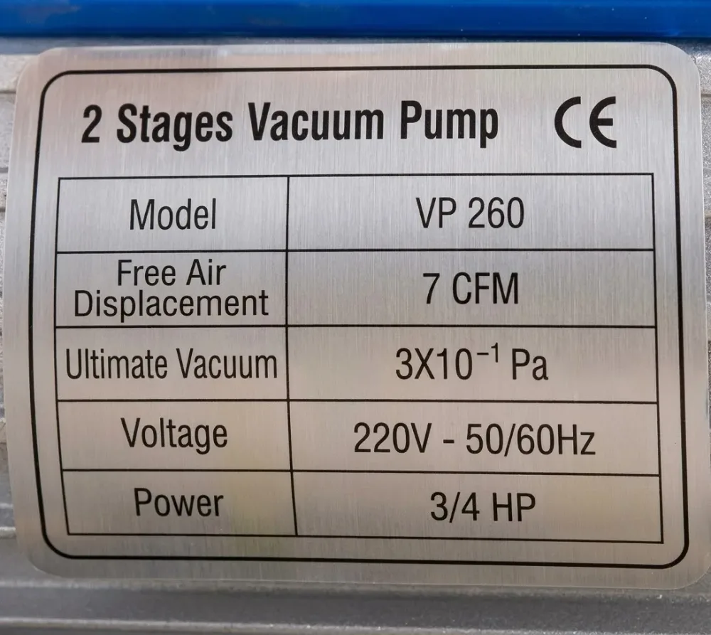 7CFM  3/4 Pompe a vid valiu 2 stage
