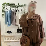 Ensemble SABAYA qualité supérieure en MARRON