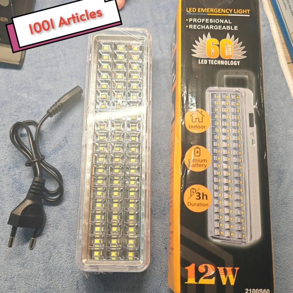 Lampe de secours LED, portable, murale, rechargeable