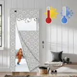 Rideau de Porte Thermique Isolant avec Fenêtre PVC - ستارة الباب الحرارية ذات النافذة الشفافة