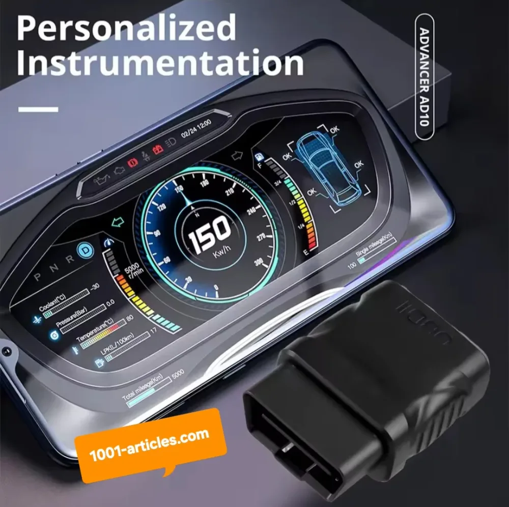 Scanner Voiture OBD2 - ELM327V2.1 - Lecteur de Code et Diagnostique - Bluetooth 4.2.