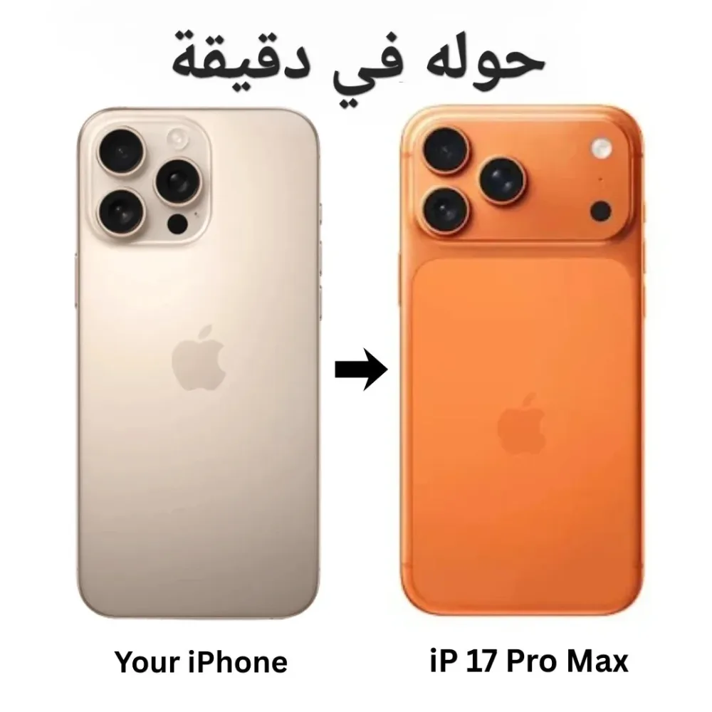غطاء ايفون 17 pro max + حامي الهاتف