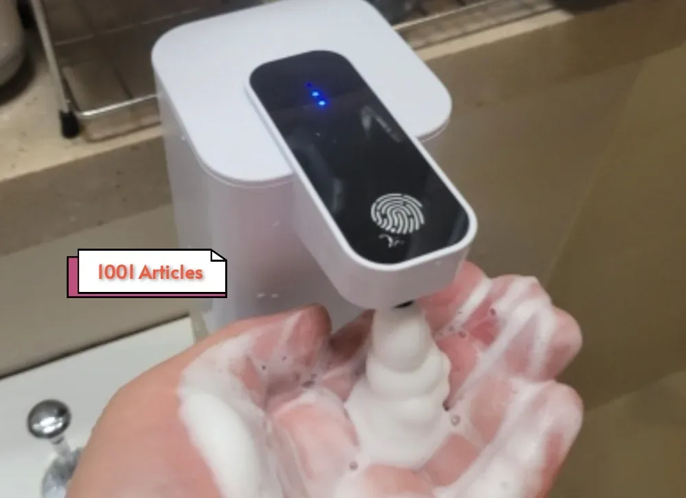 Distributeur sans contact de mousse de savon - rechargeable USB Type C
