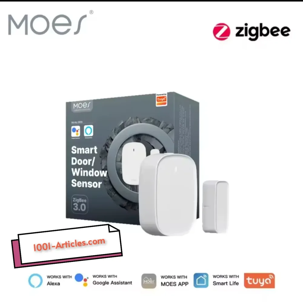 Capteur intelligent d'ouverture de porte / fenêtre - MOES Tuya Smart Zigbee