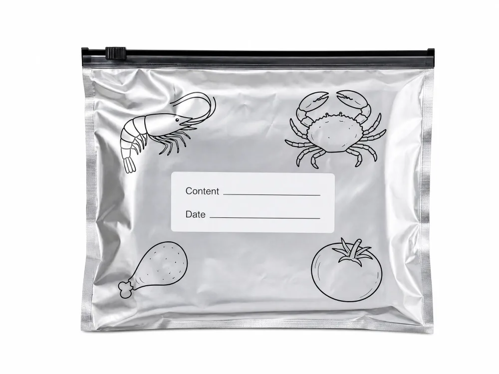 🧊 Sacs de Conservation en Aluminium avec Fermeture Glissière