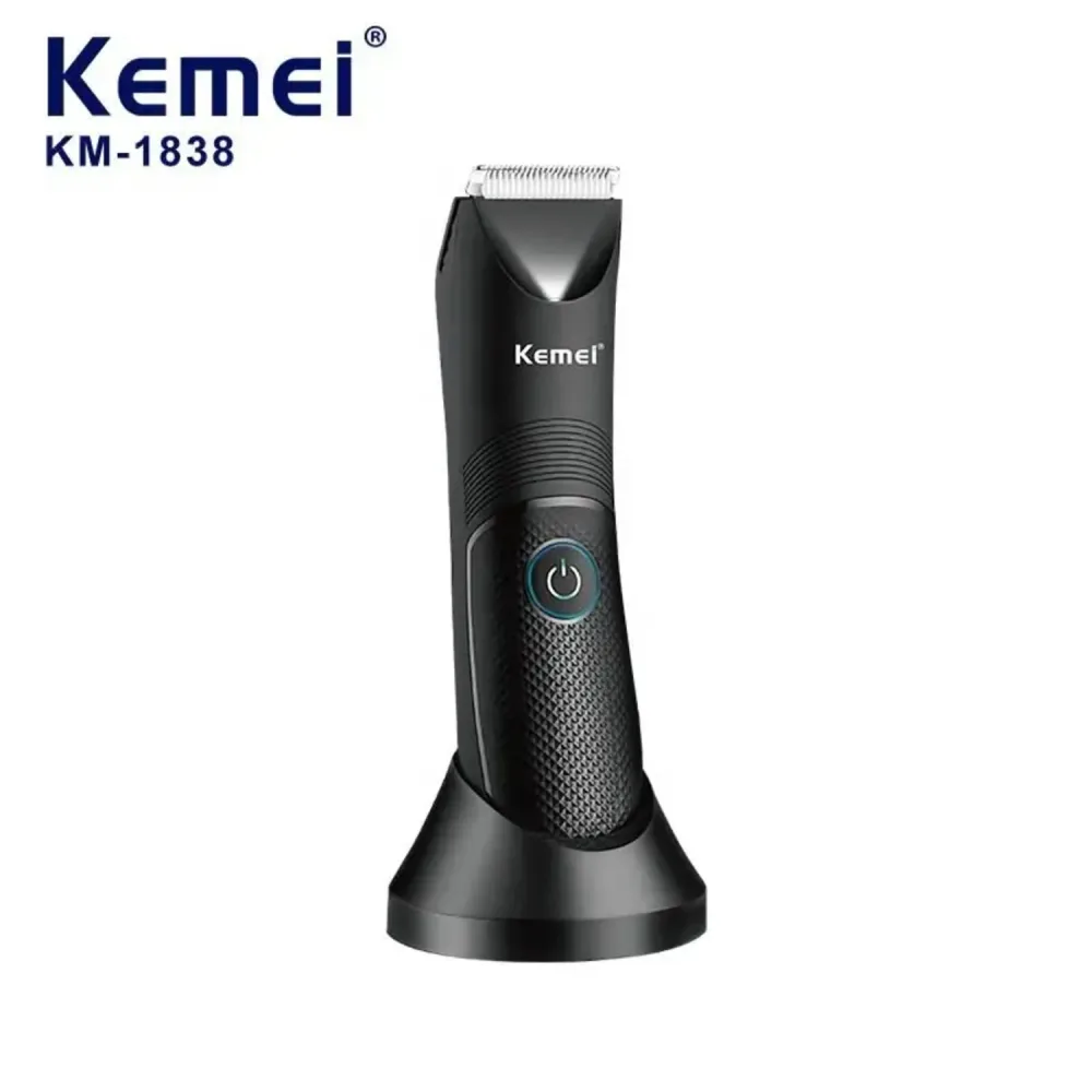 Kemei KM-1838 Tondeuse rechargeable USB Type-C étanche IPX7