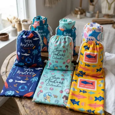 Serviette avec pochette  extra absorbantes