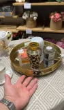 Plateaux de decoration avec miroire