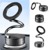 Support Téléphone Voiture Magnétique Ventouse à Vide Rotation 4 Axes - حامل الهاتف المغناطيسي والشفط الهوائي للسيارة بـ 4 محاور دوران