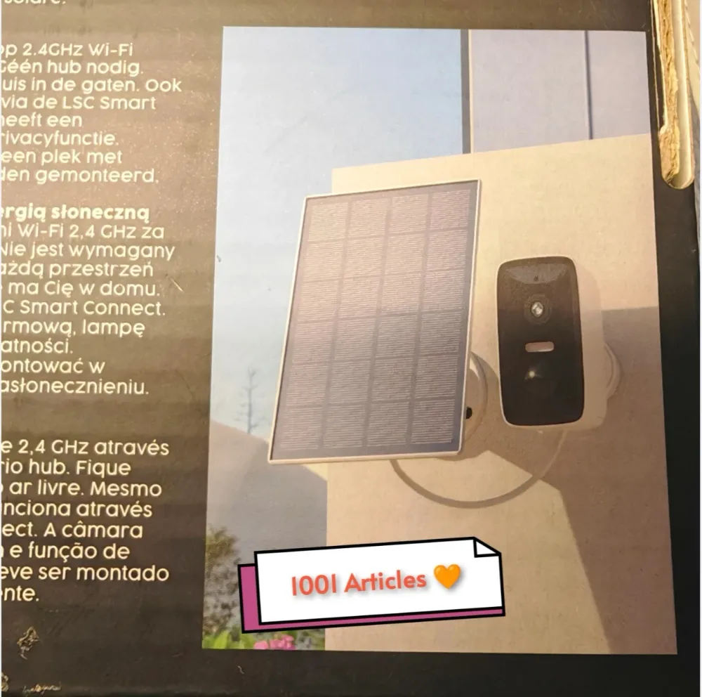 LSC SMART CONNECT, Caméra externe smart, à rechargement solaire