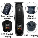 Kemei KM-1578 Tondeuse cheveux USB avec écran digital – 1 à 4 mm