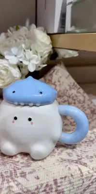 ☕ MUG KAWAII AVEC COUVERCLE AMOVIBLE - ANIMAL MIGNON