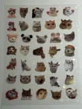 Water proof cat stickers sheet