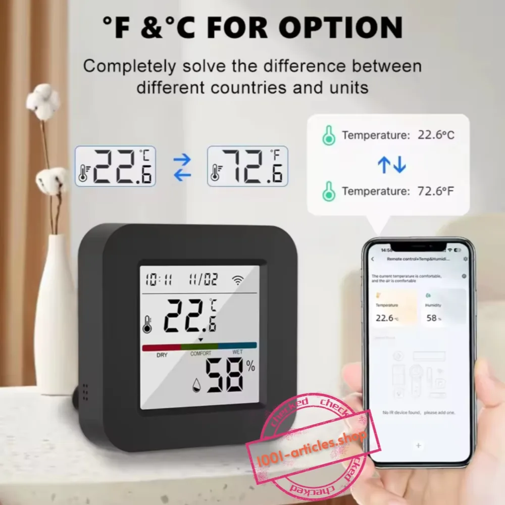 Tuya Smart IR Remote - Télécommande universelle connectée et hygromètre