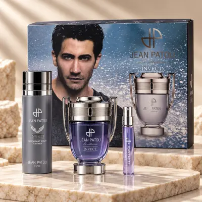 Coffret Cadeaux Parfum Jean Patou - Invect - 3Pcs Pour Homme