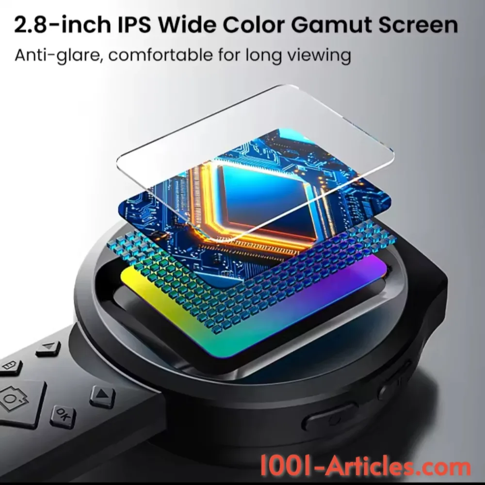 Loupe / Microscope portable numérique IPS 2.8 pouces, HD 1080p, zoom 100X.