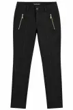 Pantalon Femme MIAO – Noir – Coupe Slim – Détails Zippés