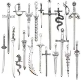 1 Porte clé aleatoire epée en metal (random)