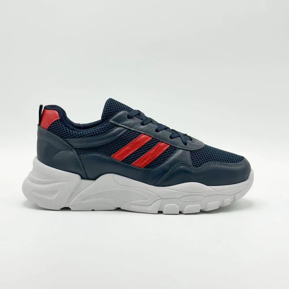 Chaussure streetwear casual confortable semelle absorbante au chocs - BLEU NUIT