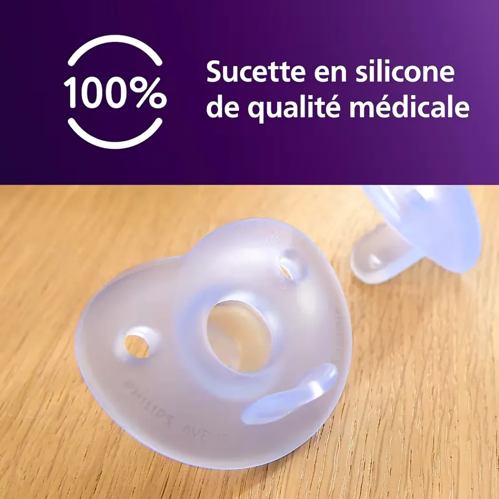Sucettes Soothie pour nouveau-nés Tétine orthodontique lot de 2
