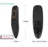 Télécommande G10S vocale, universelle, 2.4G, sans fil, IR Air Mouse