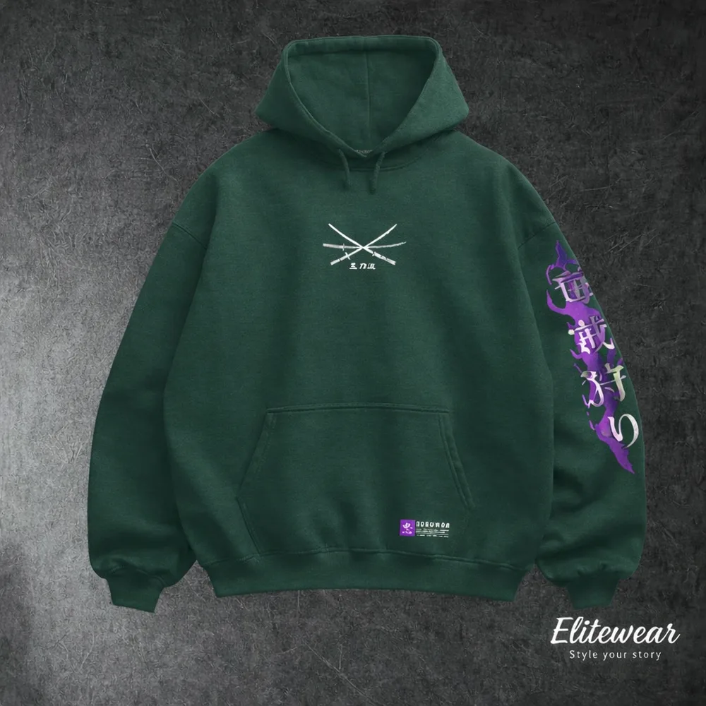 HOODIE OVERSIZE ZORO KING OF HELL