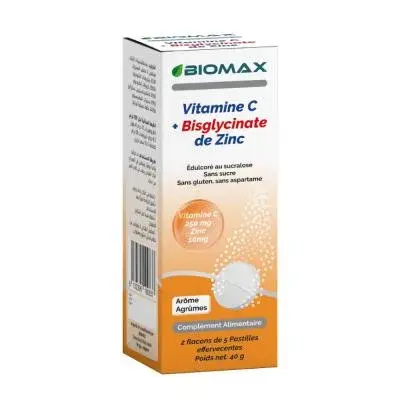 Vitamine C+ Bisglycinate de zinc BIOMAX